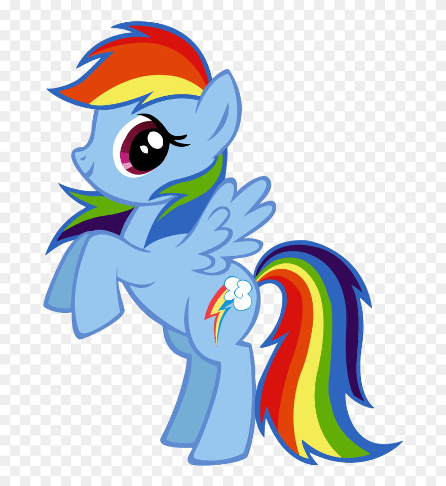 Mlp Blind Bag Card - My Little Pony Rainbow Dash Clipart - Png Download