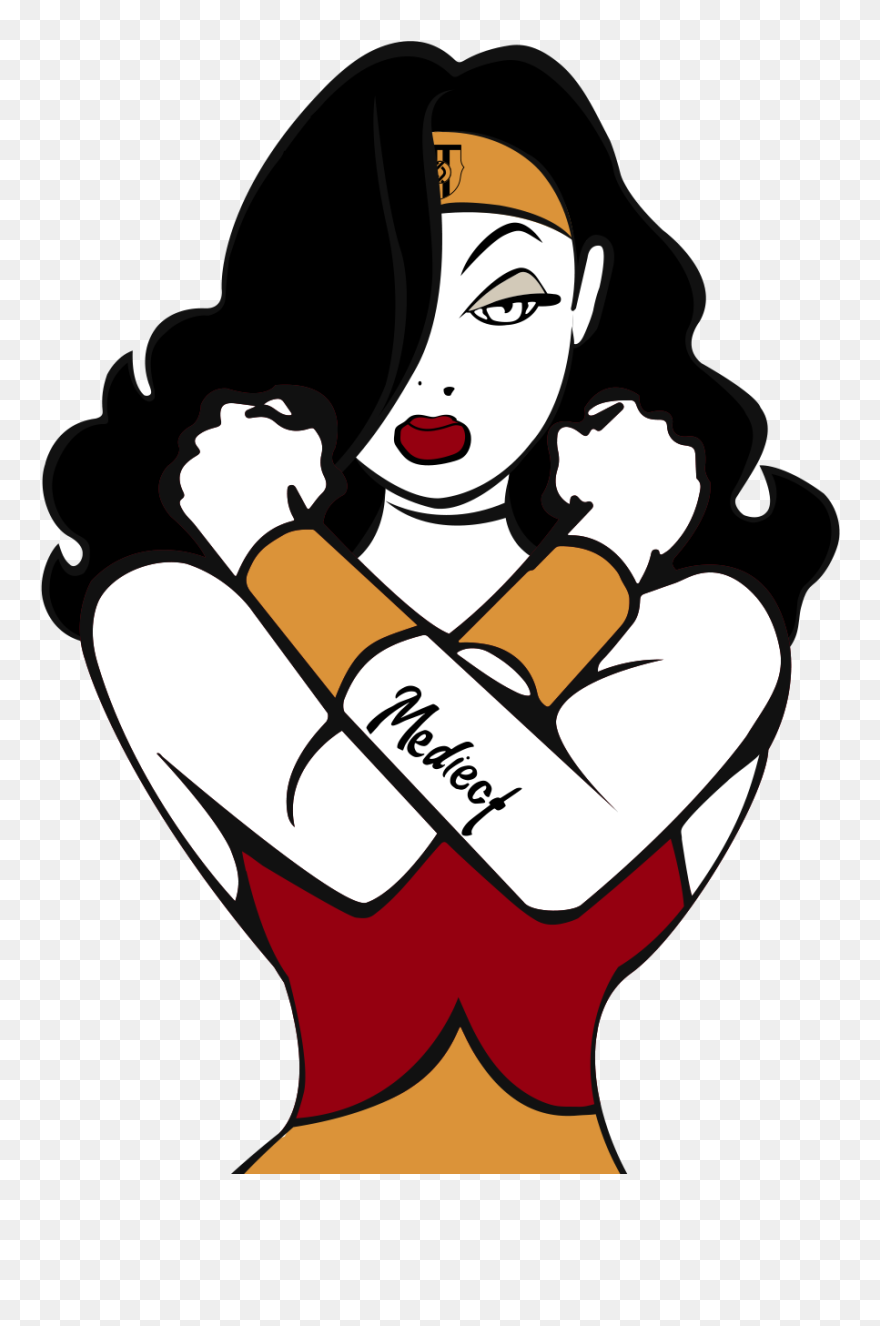 Maski Mediect Wonder Woman Clipart