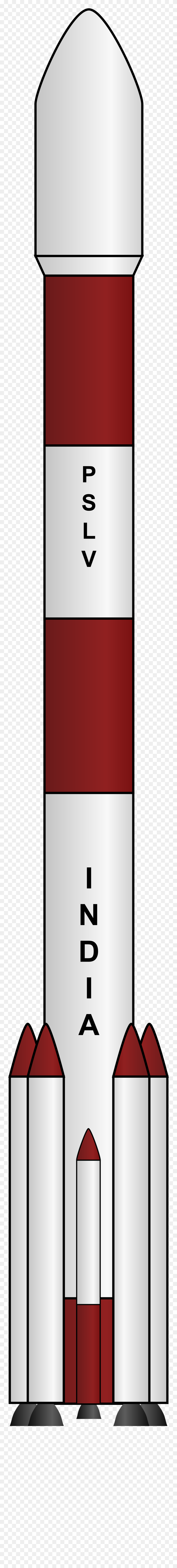 Pslv Rocket Clipart - Draw A Pslv Rocket - Png Download