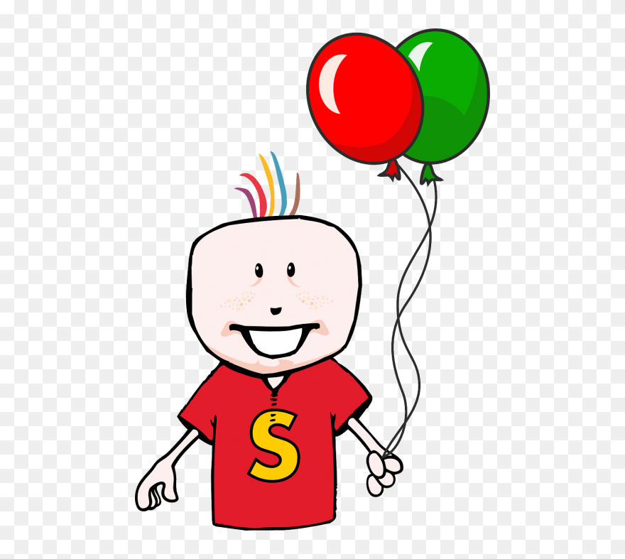 Balloon Happy Child - Birthday Boy In Png Clipart