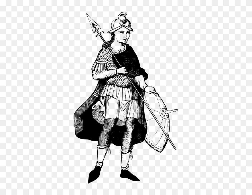9th Century Soldier - Soldier Clipart