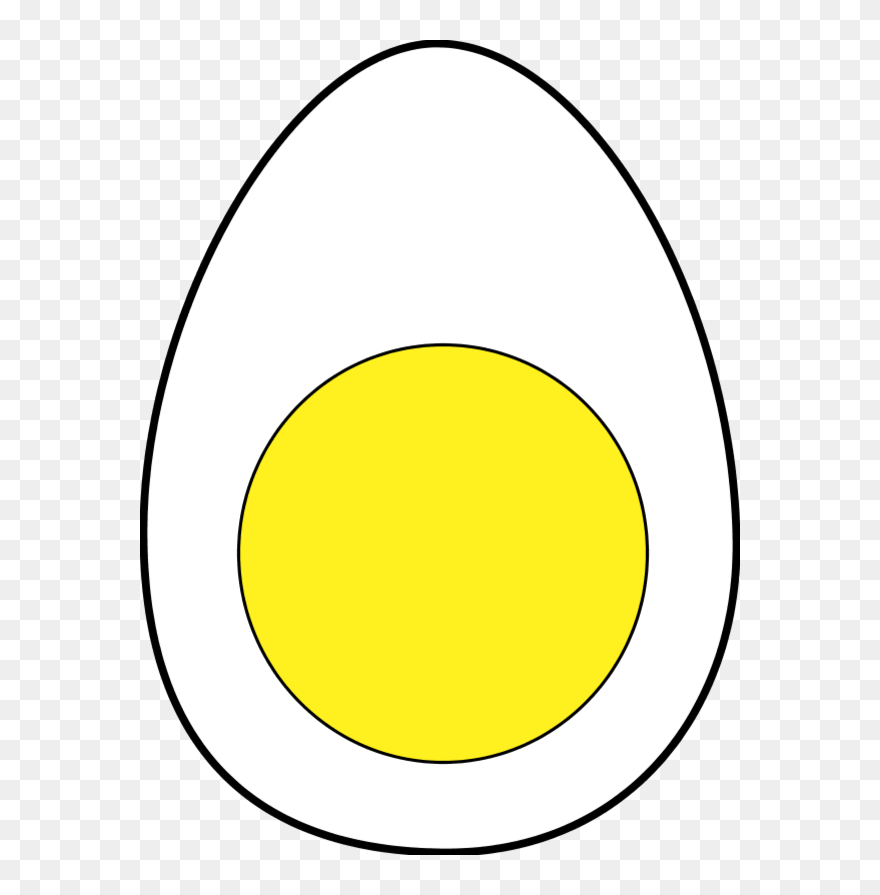 Vector Clip Art - Hard Boiled Egg Drawing - Png Download