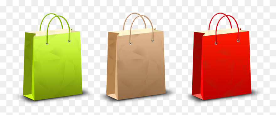 Transparent Bag Vector Png - Vector Shopping Bag Png Clipart