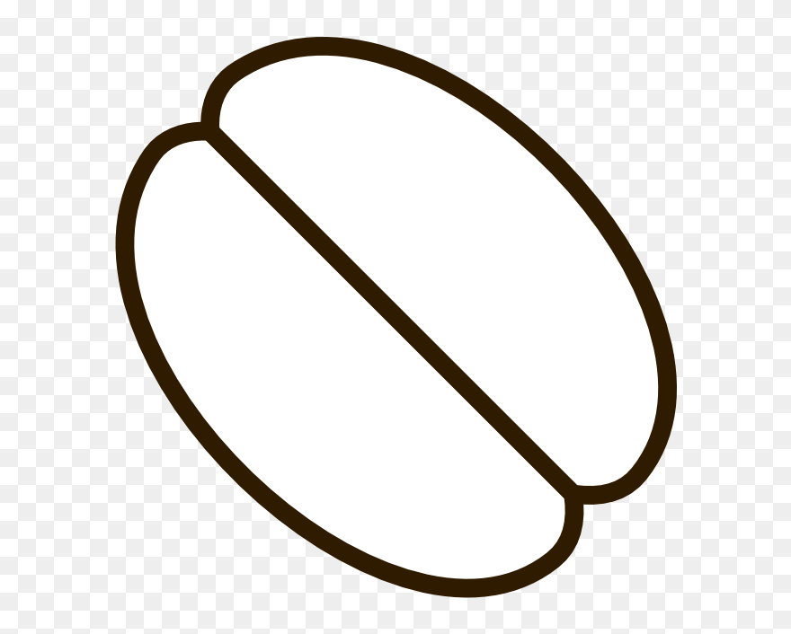 Coffee Bean Clipart - White Coffee Beans Vector - Png Download