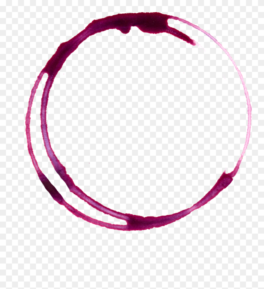 Backpacks And A Wine Key - Circle Wine Stain Png Clipart