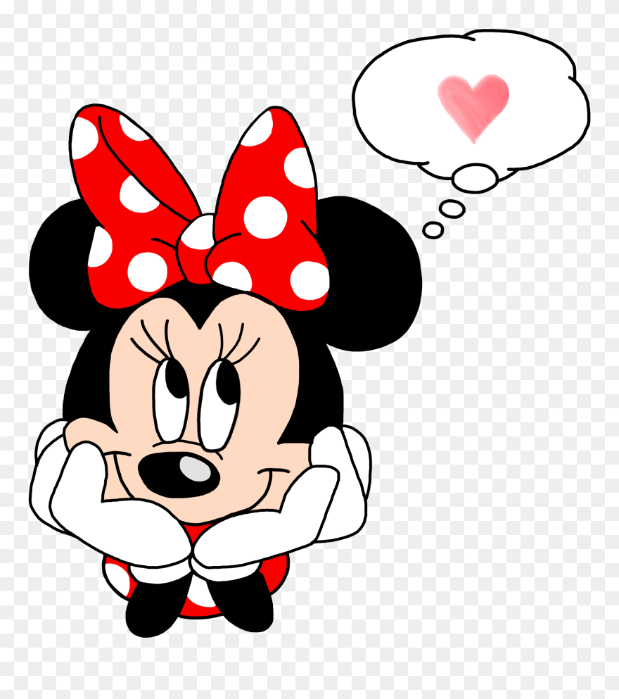 Transparent Welder Clipart - Minnie Mouse In Love - Png Download