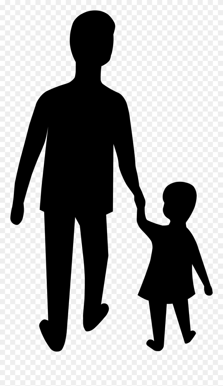 Adult And Kid Cartoon Clipart