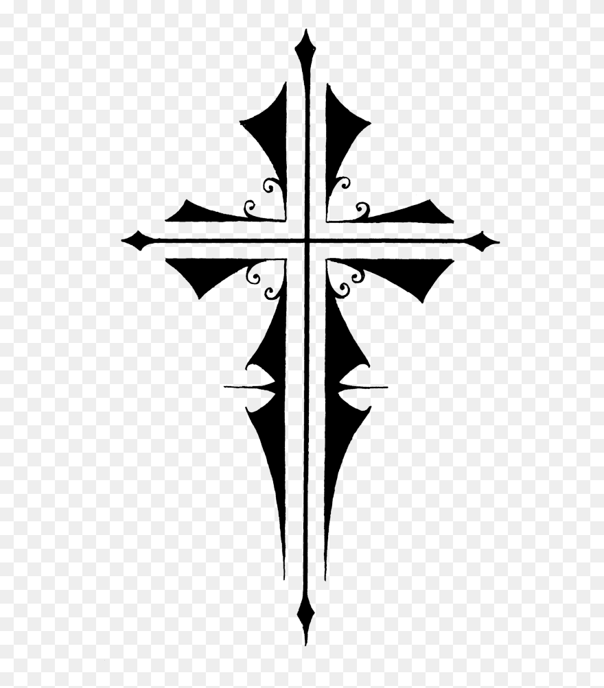 Cross Tattoos Png Transparent Images - Transparent Background Tattoo Png Clipart