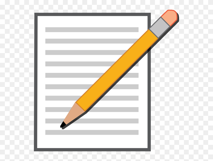 Edit Post Pencil Clip Art At Clker - Clip Art Pencil And Paper - Png Download