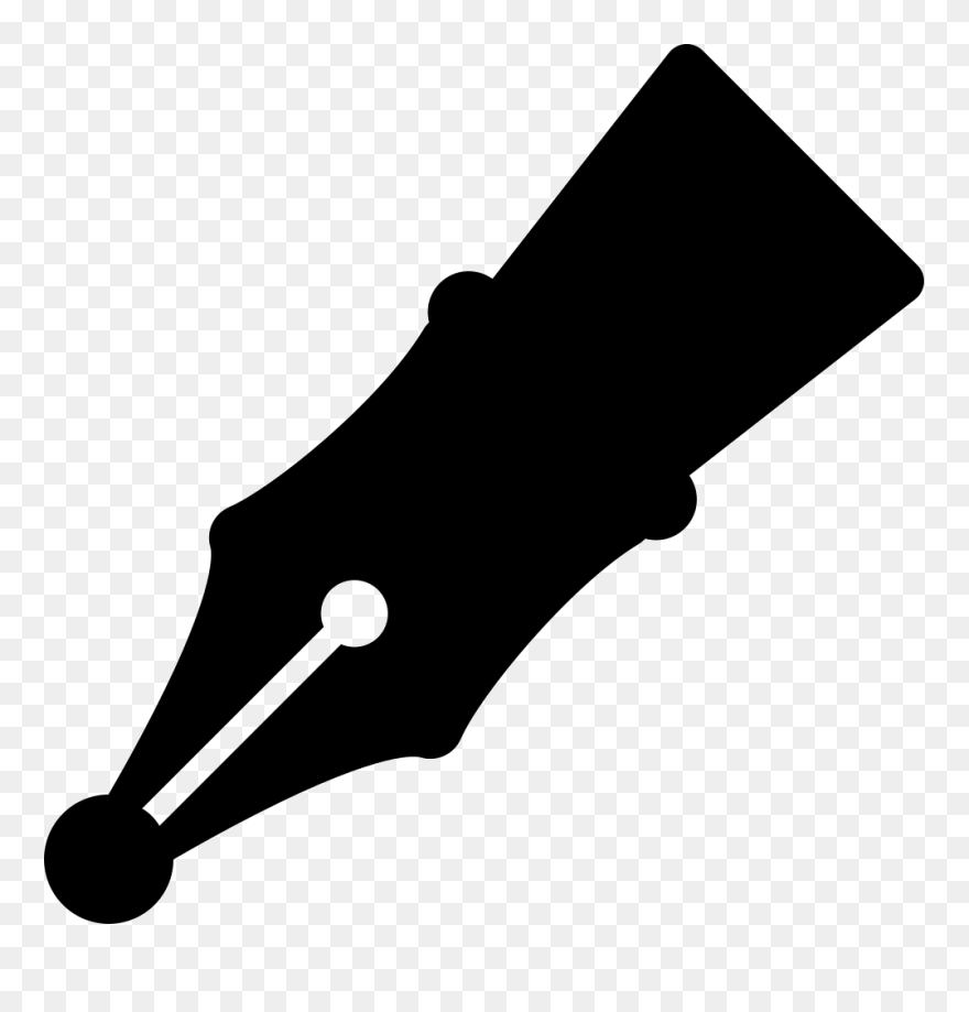 Fountain Svg Png Icon - Clipart Pen Nib Transparent Png