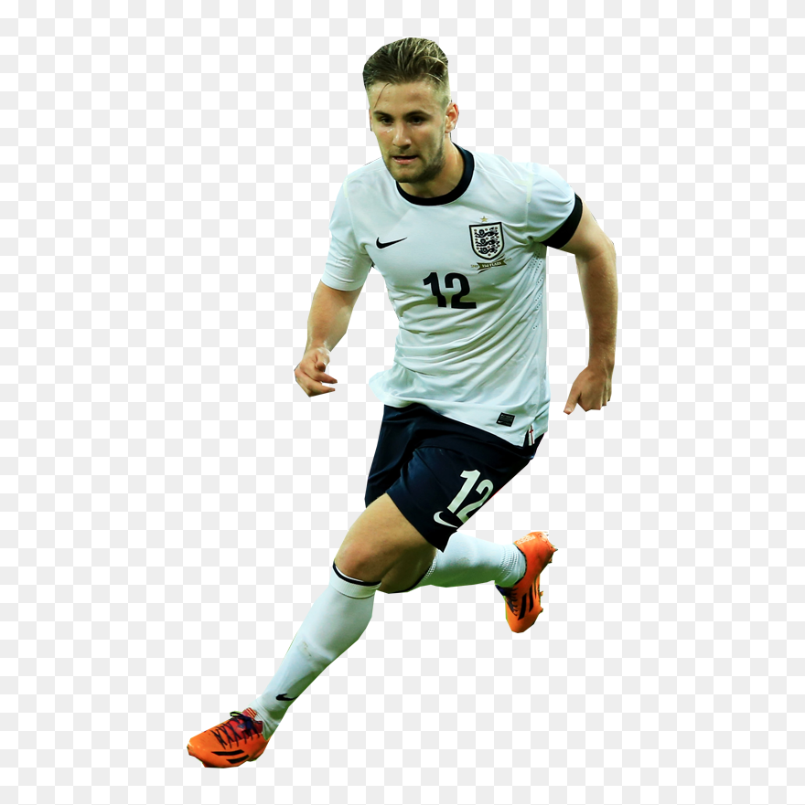 Football Player Luke Shaw England Footballer - Transparent Football Player White Background Clipart