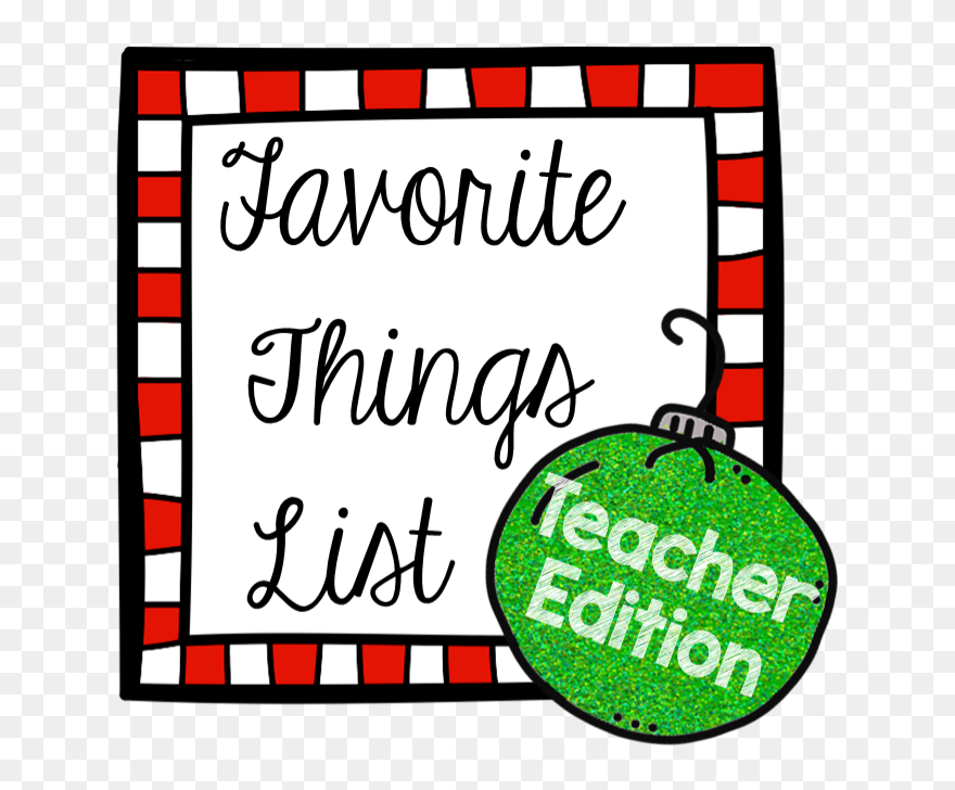 Favorite Things Teacher Edition Clipart