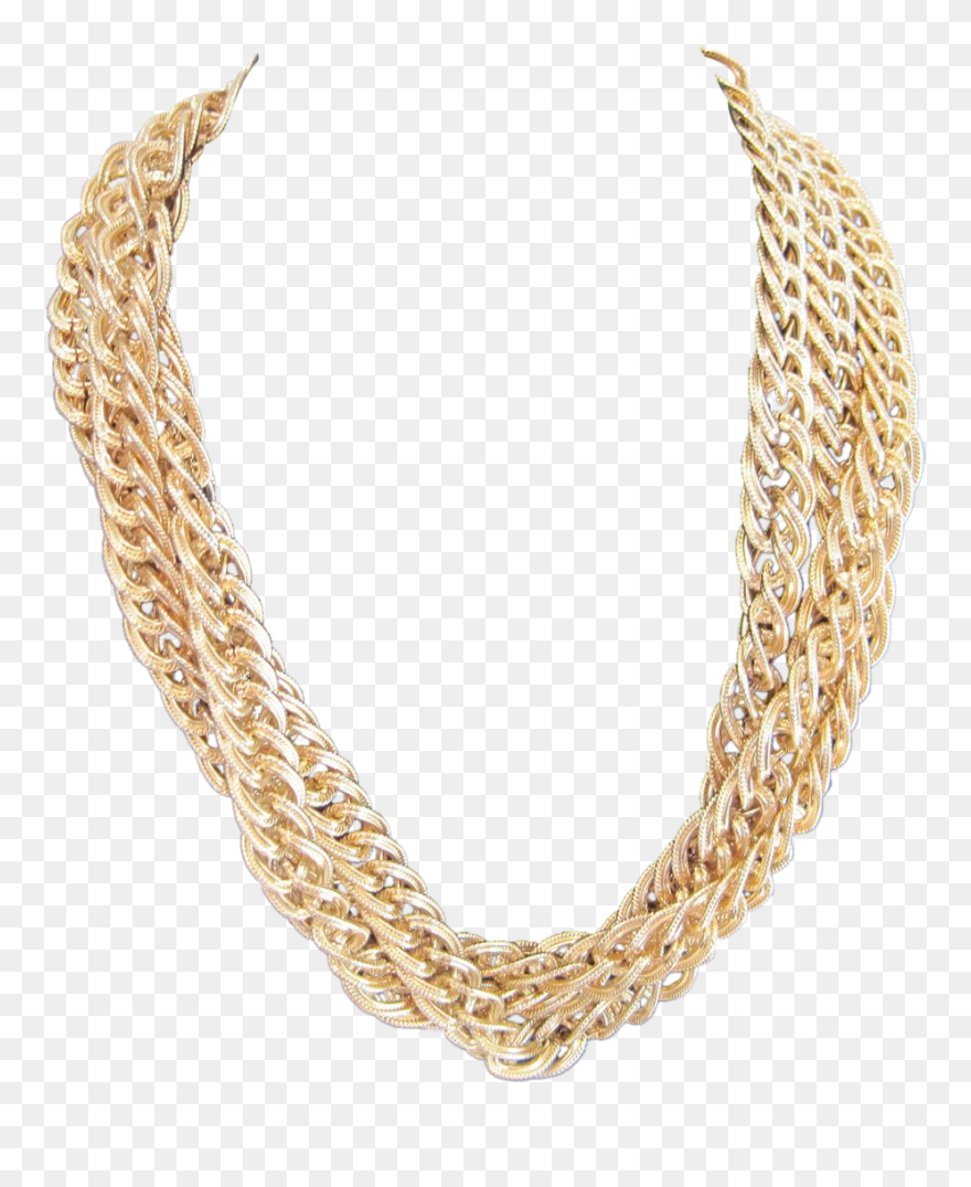 Gold Necklace Jewellery Chain Jewellery Chain - Transparent Background Gold Chain Png Clipart