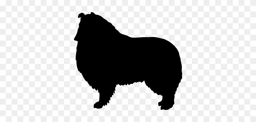 Rough Collie Silhouette Png Clipart