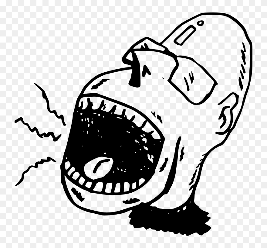 Scream - Screaming Person Clipart Png Transparent Png