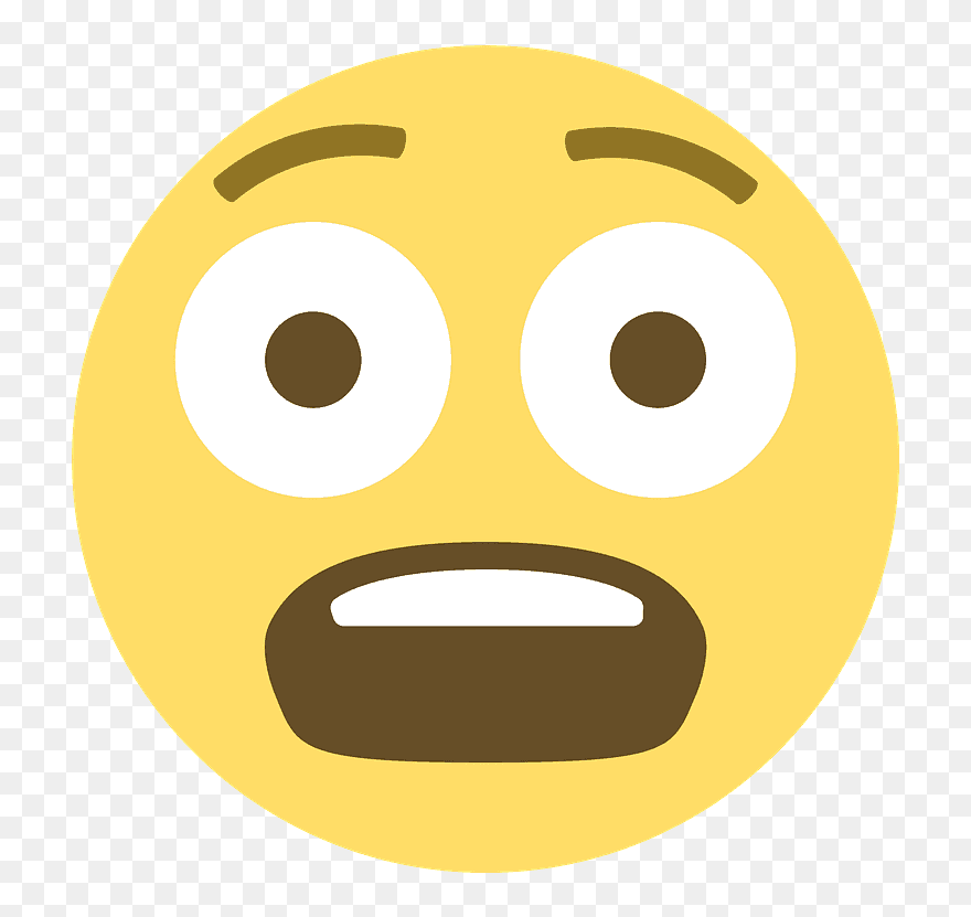 Fearful Face Emoji Clipart - Imágenes De Emojis De Ingle - Png Download