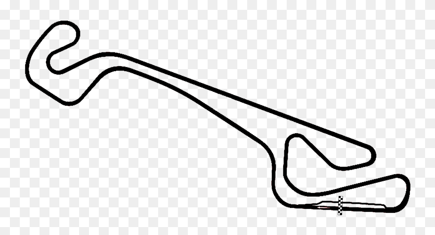 Circuit Paul Armagnac 1990-2006 - Line Art Clipart