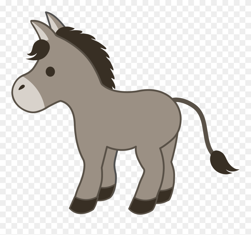 Donkey Clip Art - Cute Horse Clip Art - Png Download