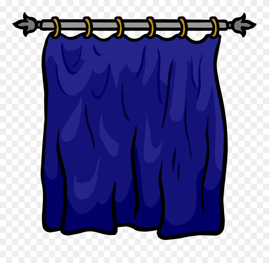 Win Clipart Curtain Clipart - Closed Window Curtains Clipart - Png Download