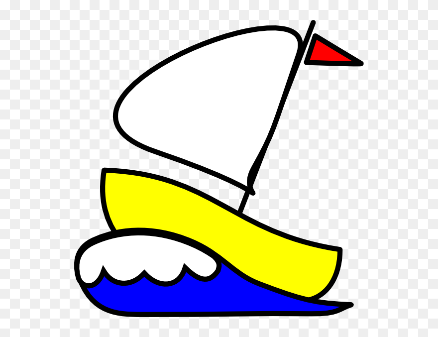 Number 4 Sailboat Clip Art - Number 4 Like Sailboat - Png Download