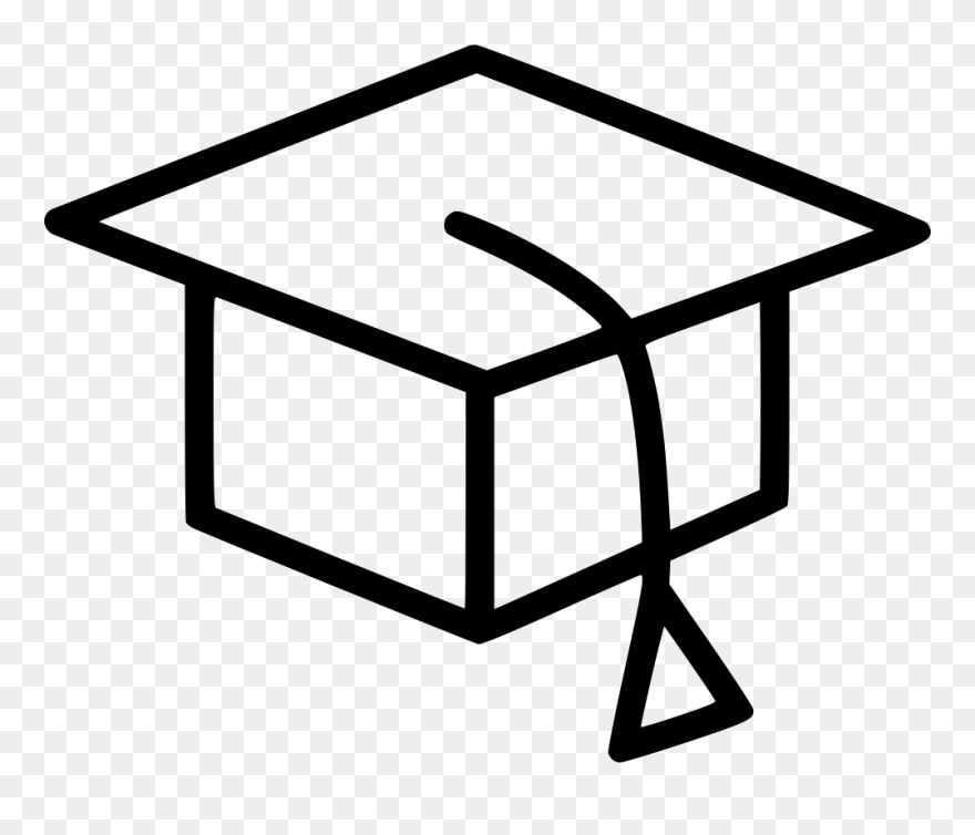 Graduation Hat - Icono Caja Carton Vector Clipart