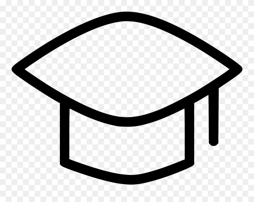 Mortarboard Graduation Degree Graduate Hat Student - Icon Clipart