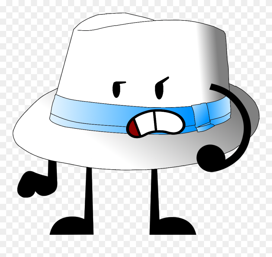 Black And White Download Fedora Clipart Blue - Bfdi Fedora - Png Download