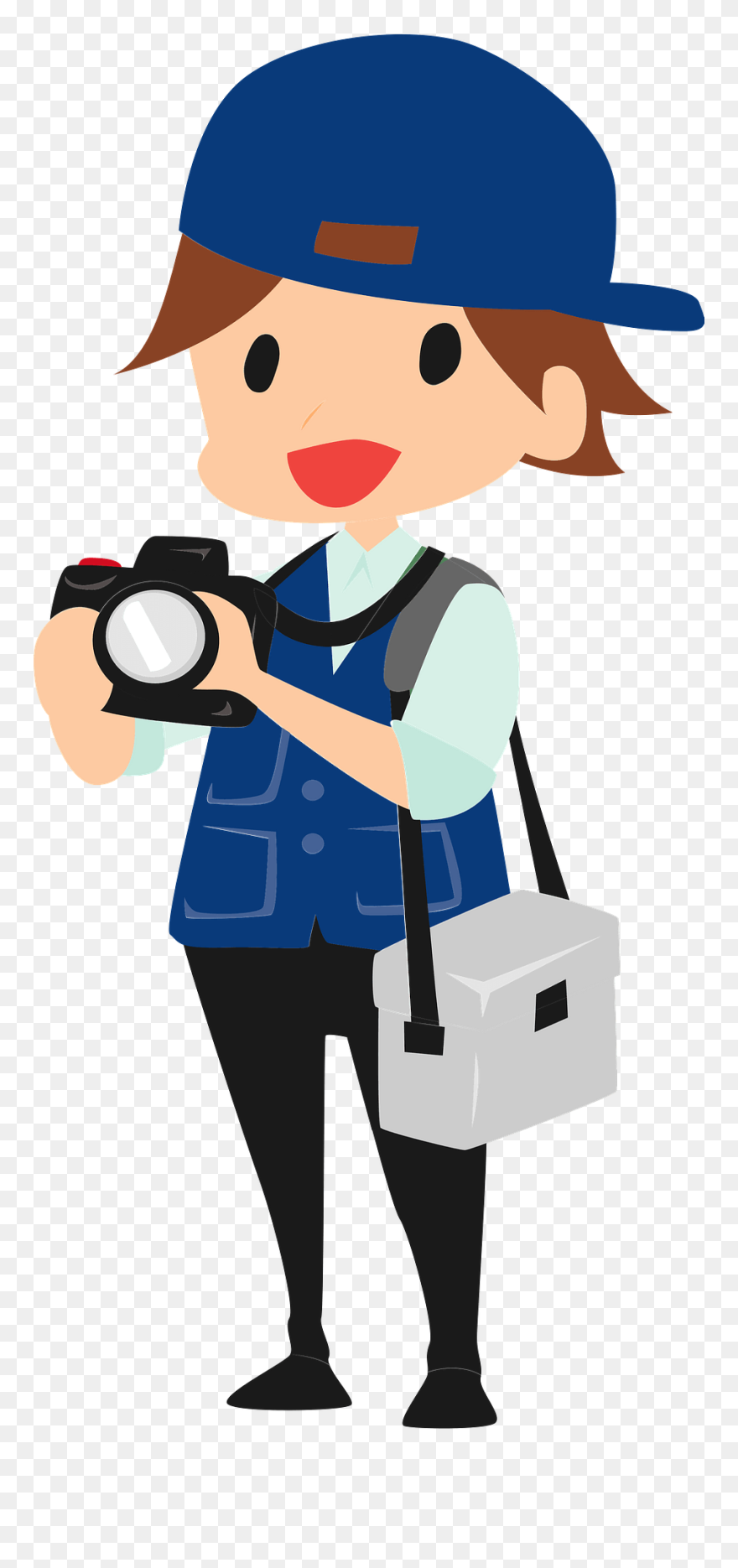 カメラマン フリー 素材 イラスト Clipart