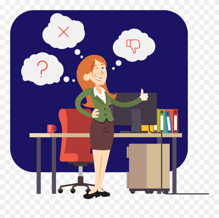 Nervous Clipart Difficult Task - Communication - Png Download