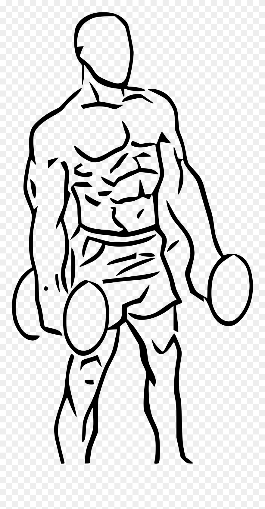 Download Dumbbell Drawing Curls - Biceps Curl Png Clipart