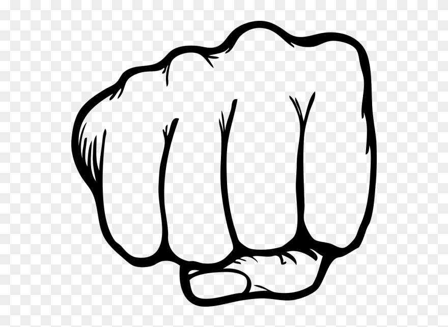 Fist Clipart Punch, Fist Punch Transparent Free For - Fist Vector - Png Download