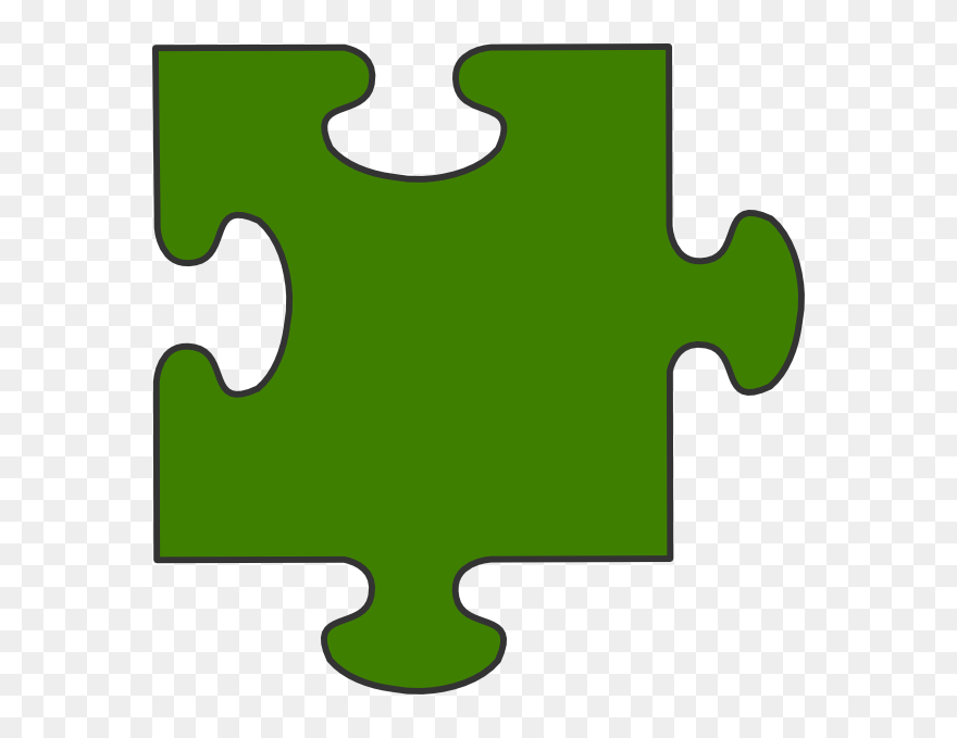 Colorful Single Colorful Puzzle Pieces Clipart