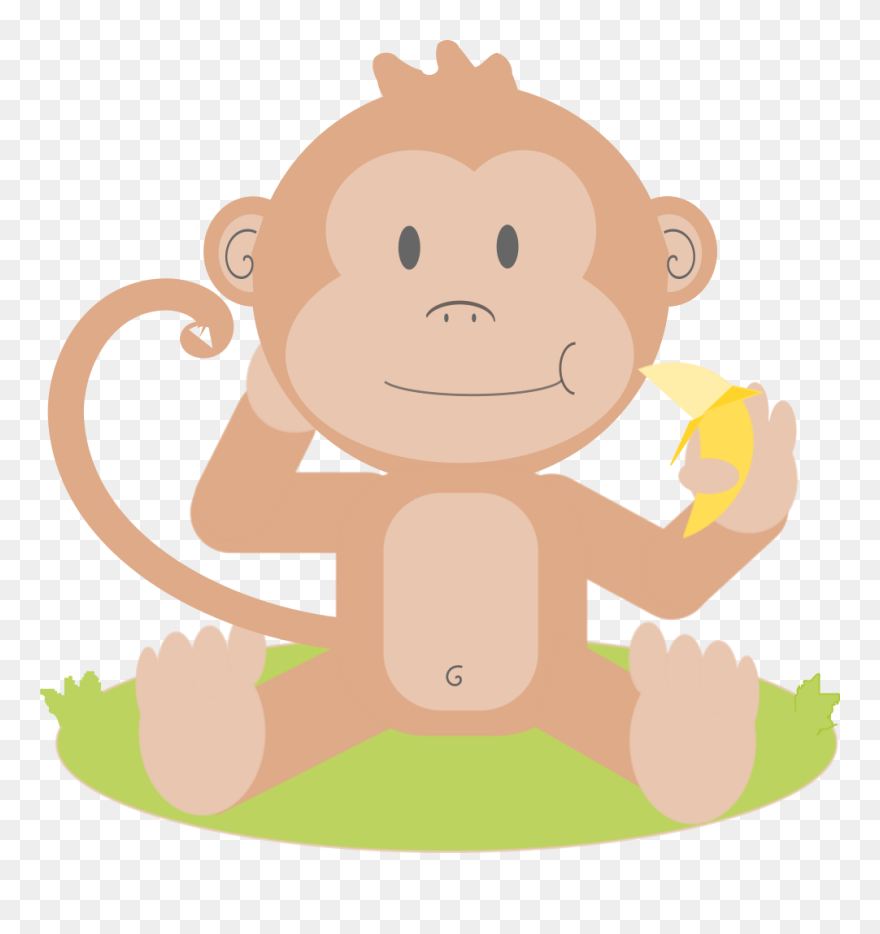 Onlinelabels Clip Art - Monkey Clipart Cut - Png Download
