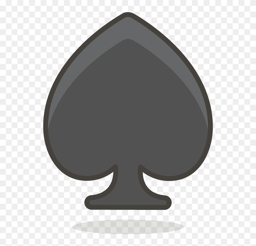 Spade Suit Emoji Clipart - Illustration - Png Download