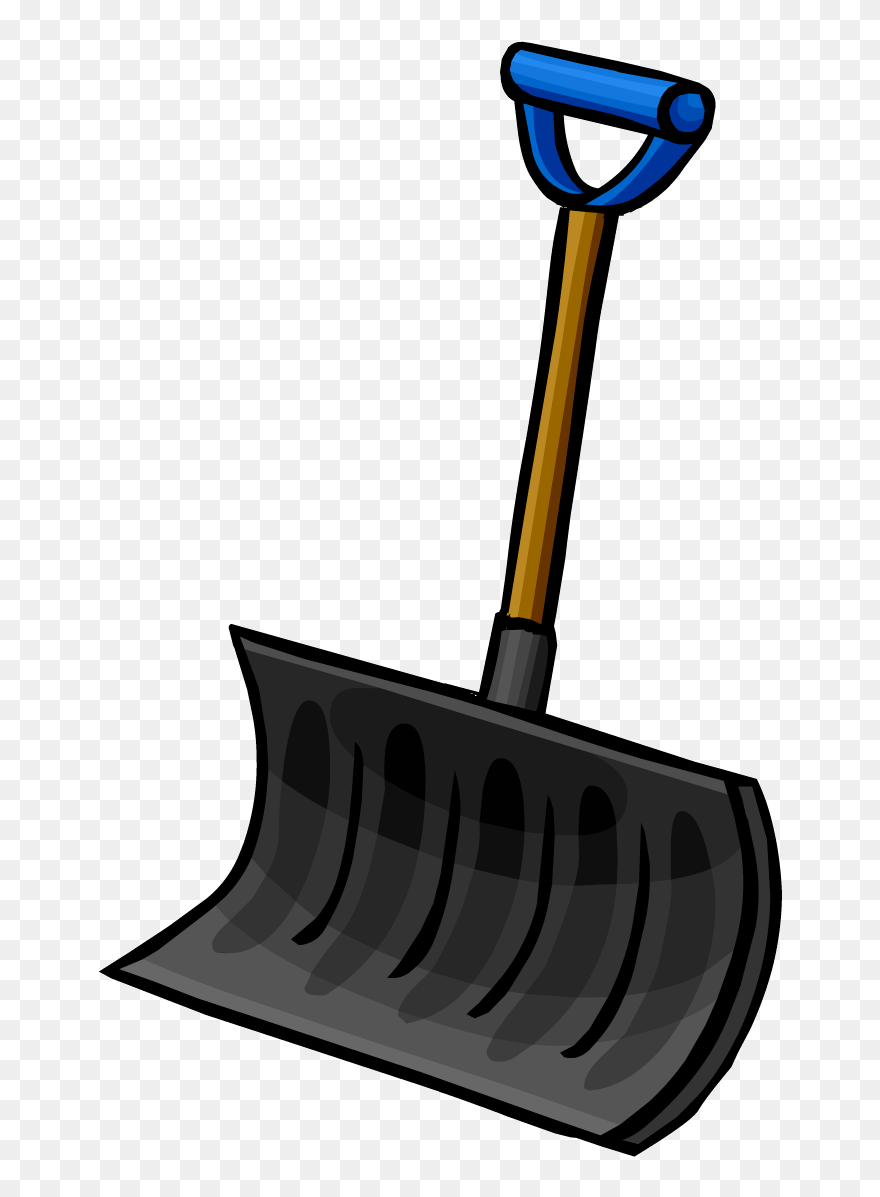 Transparent Broom And Dustpan Clipart - Club Penguin Snow Shovel - Png Download