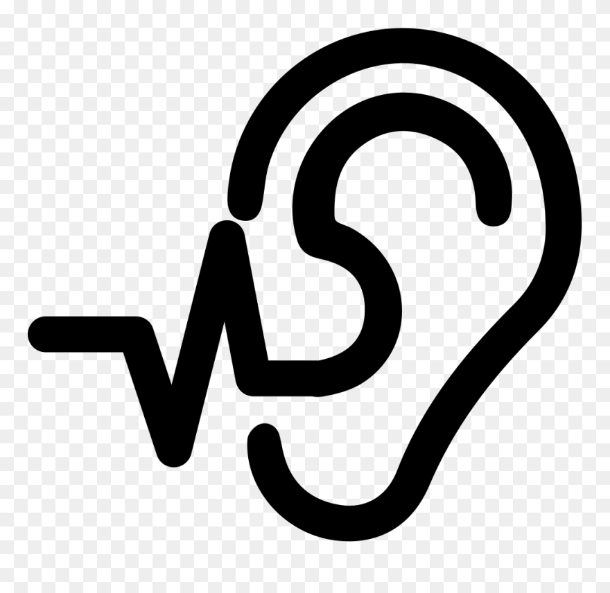 Operating Ear Low Frequency Svg Png Icon Free Download - Icon Ear Png Clipart