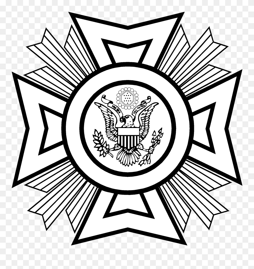 Vfw Logo Black And White - Veterans Of Foreign Wars Logo Black And White Clipart