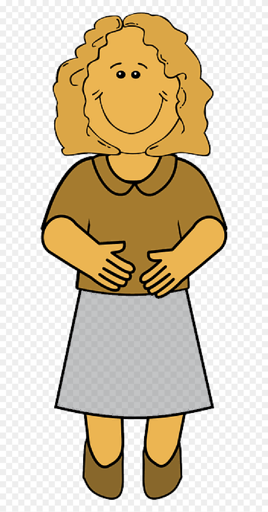 Woman, Mother, Adult, People, Smiling, Standing, Girl Clipart