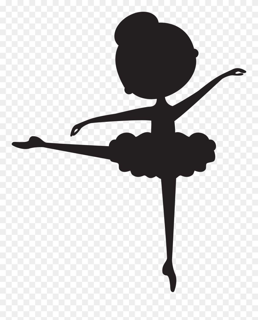 Ballet Dancer Ballet Shoe Silhouette - Ballerina Silhouette Baby Clipart