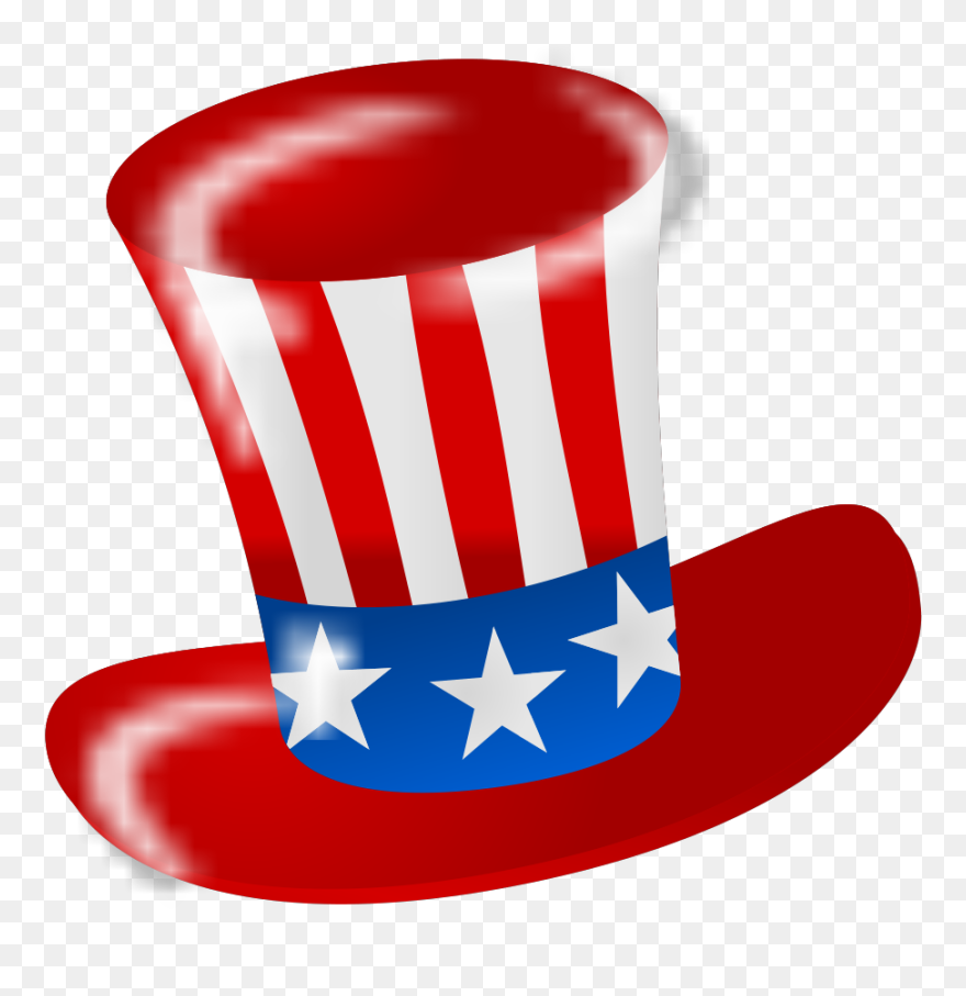 Uncle Sam American Hat Svg Clip Arts - Transparent Background Uncle Sam Hat Png