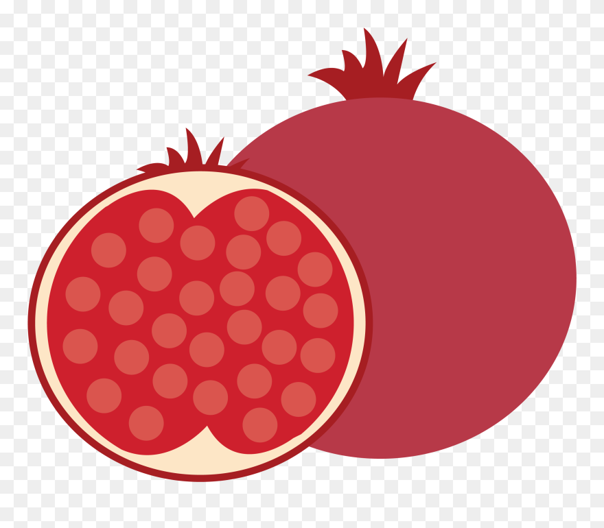 Juice Pomegranate Logo Clip Art - Pomegranate Emoji - Png Download