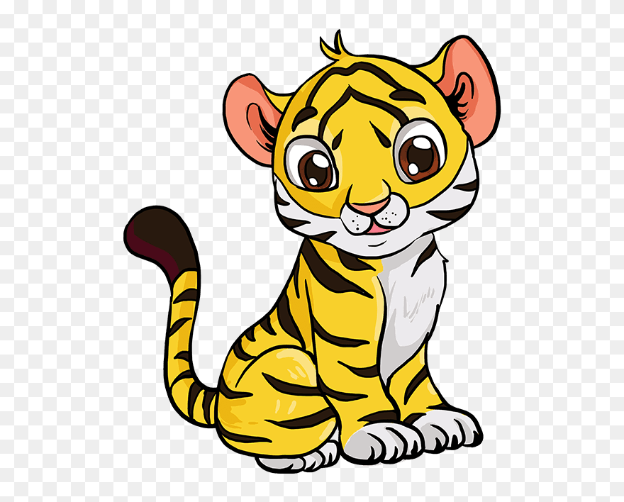 Download How To Draw Baby Tiger - Cartoon Tiger Drawing Easy Clipart Download How To Draw Baby Tiger - Cartoon Tiger Drawing Easy Clipart
