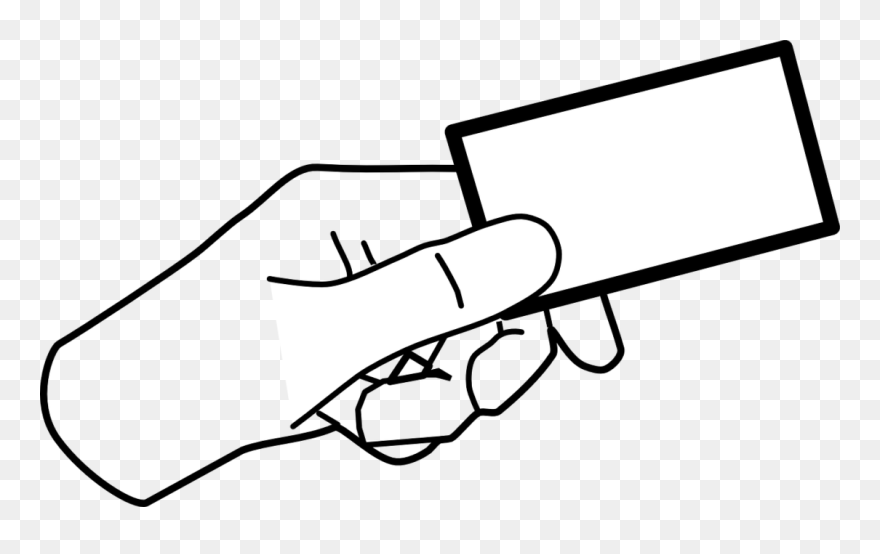 Hand Holding Ticket Clipart - Png Download