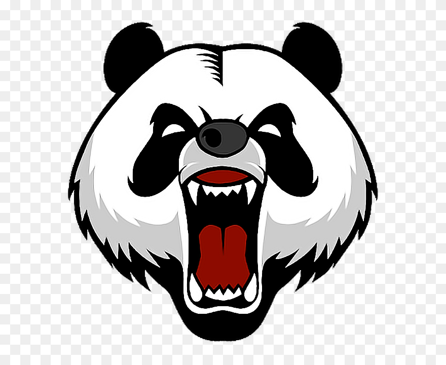 #panda #animal #beat #comic #bamboo #manga #anime #japan - Panda Logo Clipart