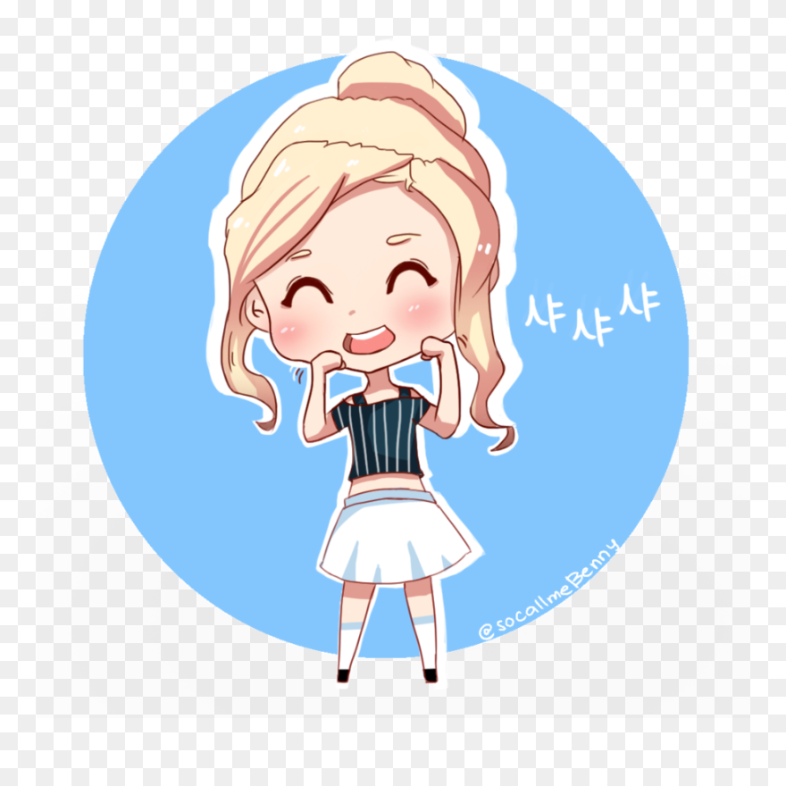 Chibi Clipart Korean - Shy Chibi - Png Download