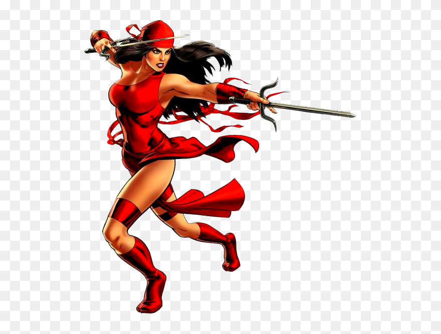 Elektra By Alexelz - Da Elektra Marvel Comics Clipart
