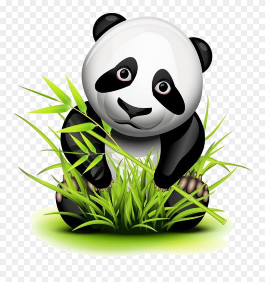 #ftestickers #panda #bamboo #cute #freetoedit - Bamboo Panda Drawing Clipart