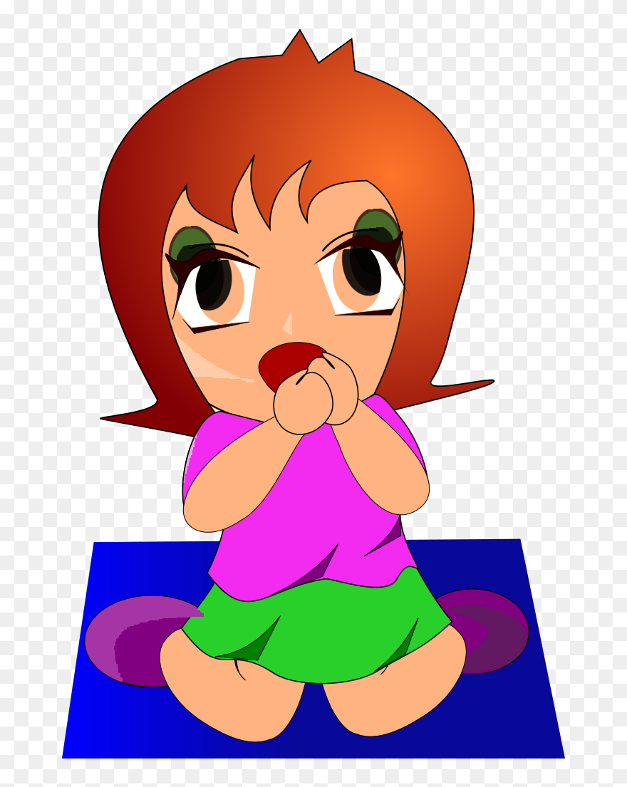 Girl Scared Cartoon Png Clipart