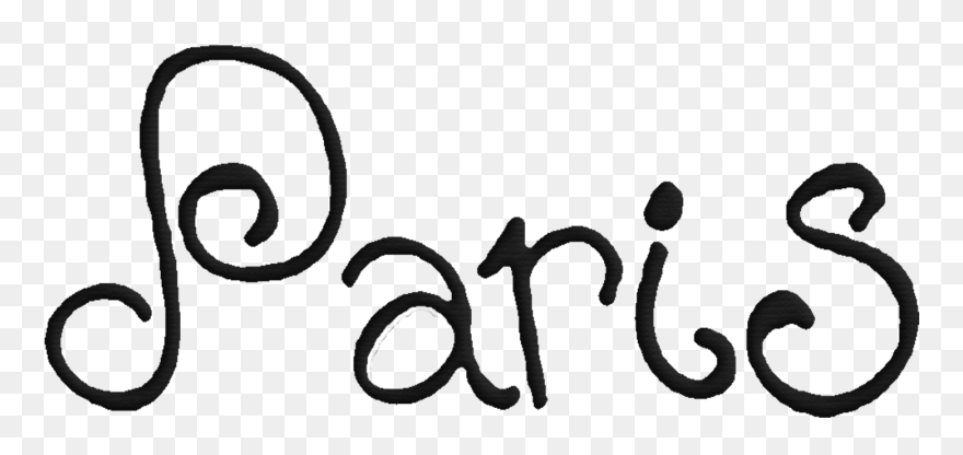 Bello Chic Paris Cumpleanos - Calligraphy Clipart