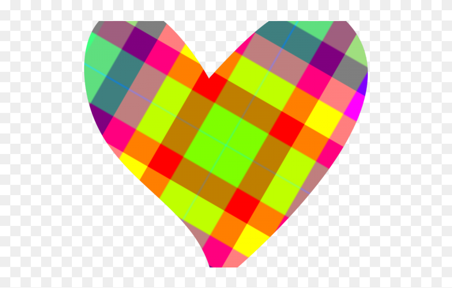 Colorful Heart Clipart - Png Download